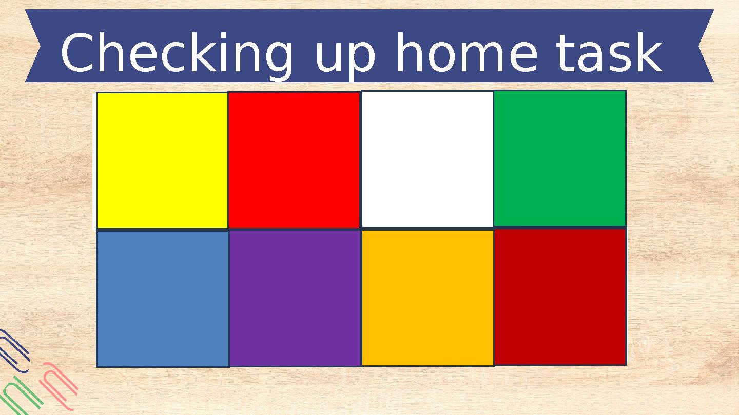 Checking up home task Comparative and superlative adjectives