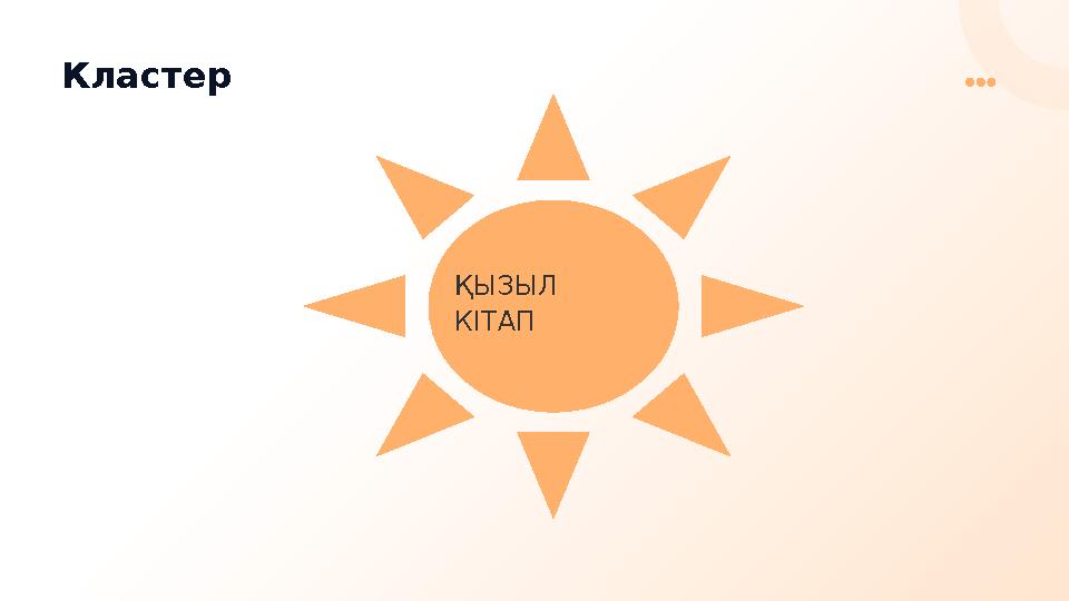 Кластер ҚЫЗЫЛ КІТАП