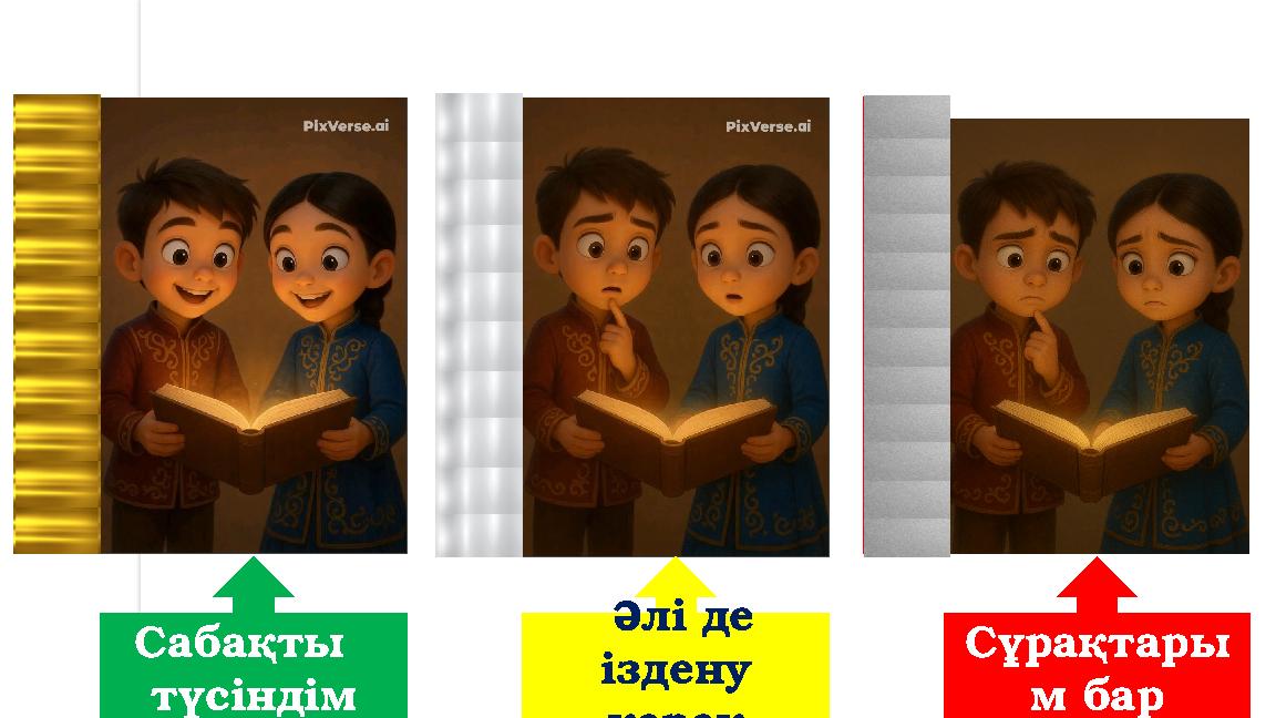 Сабақты түсіндім Әлі де іздену керек Сұрақтары м бар Кері байланыс