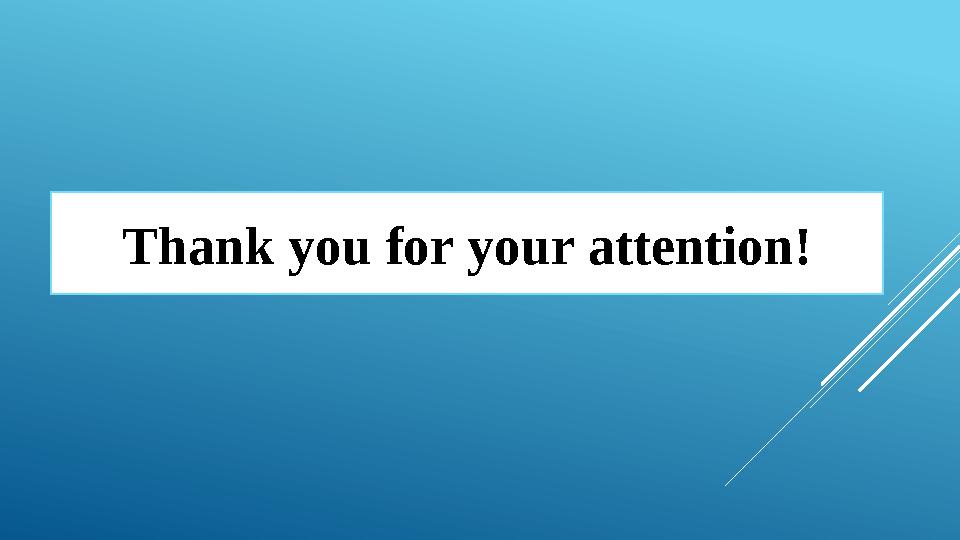 Thank you for your attention!
