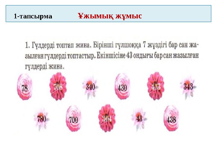 1-тапсырма Ұжымық жұмыс